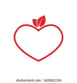 Love icon, Heart shape vector, illustration