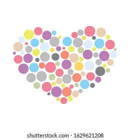 Love icon, Heart shape vector, illustration