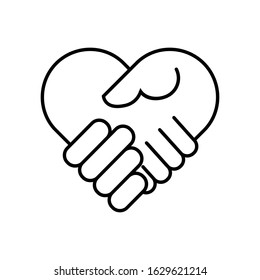 Love icon, Heart shape vector, illustration
