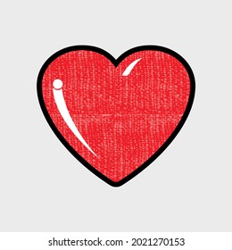 love icon , heart symbol,vector illustration