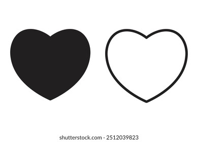 Love icon , heart vector symbol