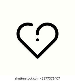 icono de amor, icono aislado en fondo claro, perfecto para sitio web, blog, logotipo, diseño gráfico, medios sociales, interfaz de usuario, aplicación móvil
