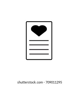 Love Icon/ Letter