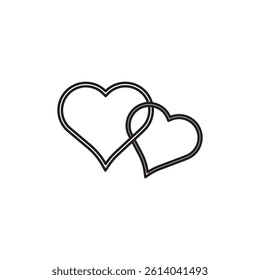 love icon line art vector