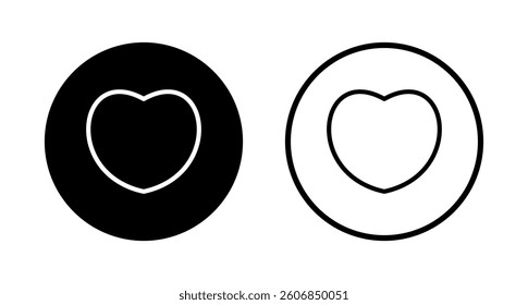 Love icon logo design. Heart sign and symbol. Like icon vector.