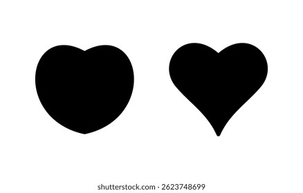 Love icon logo design. Heart sign and symbol. Like icon vector.