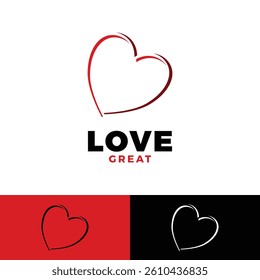 love icon logo design template