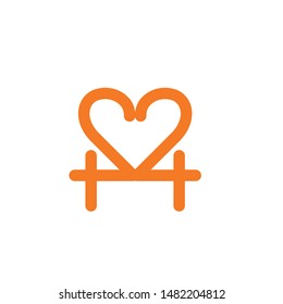 love icon logo design vector