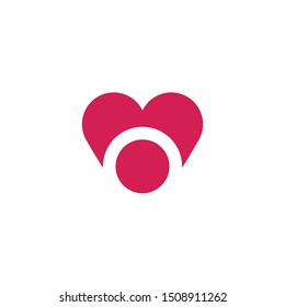 Love icon logo design vector template