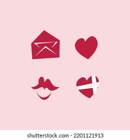 vector de diseño de logotipo de icono de amor