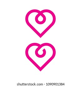 Love Icon Logo Graphic Element