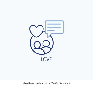 Love Icon Or Logo Isolated Vector Illustration