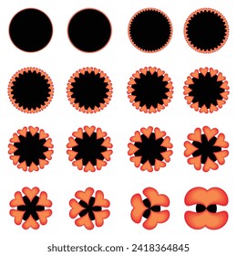 love icon and logo. Mega set of vector love
