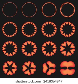 love icon and logo. Mega set of vector love