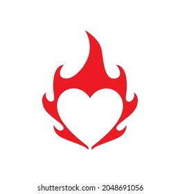  Plantilla de logotipo de icono de amor Ilustración de vectores 