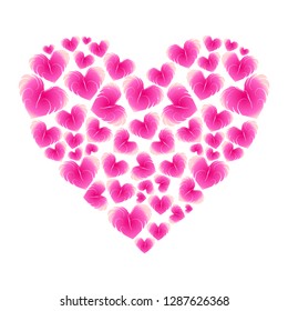 love icon and logo vector with vintage hand drawing