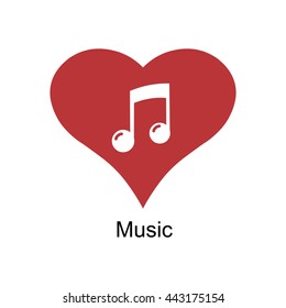 love icon for music
