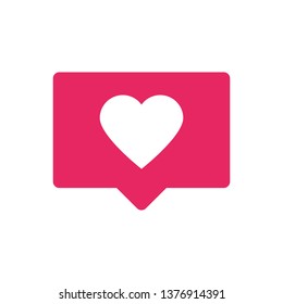love icon notification, like icon vector