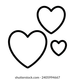 Love icon on transparent background