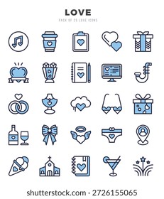 Love icon pack for your website. mobile. presentation. and logo design.