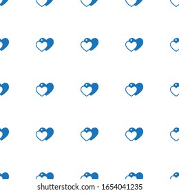 love icon pattern seamless isolated on white background. Editable filled love icon. love icon pattern for web and mobile.