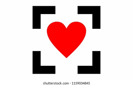 Love Icon Screenshoot Illustration Vector