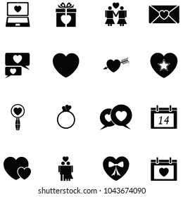love icon set