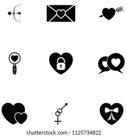 love icon set