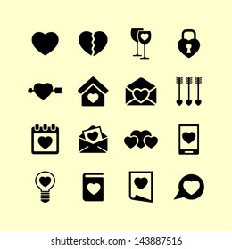 Love icon set