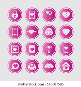 Love icon set