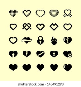 Love icon set