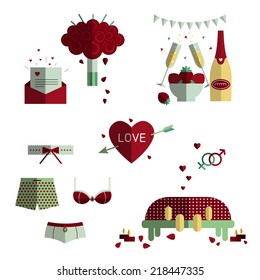 Love icon set