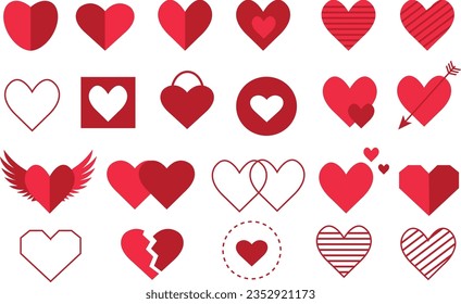 love icon set
set of love icon 