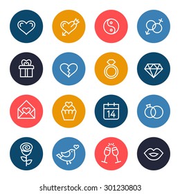 Love icon set