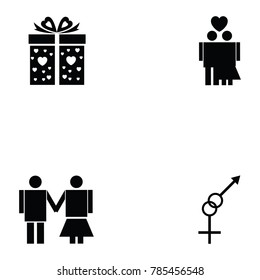 love icon set