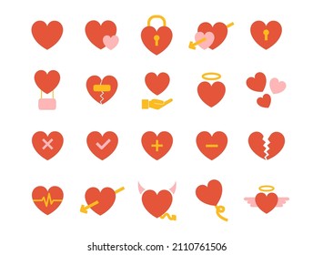 love icon set collection design