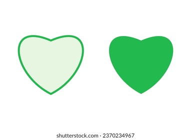 Love icon set. Heart icon vector. Like icon vector.