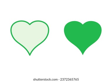 Love icon set. Heart icon vector. Like icon vector.