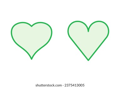Juego de iconos de amor. Vector de icono del corazón. Como un vector de icono.