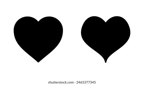 Love icon set. Heart icon vector. Like icon vector.