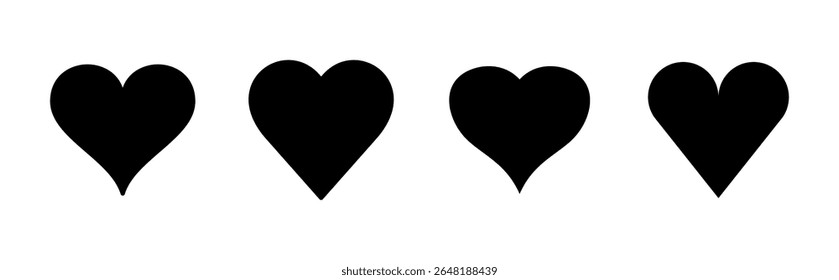 Love icon set. Heart icon vector. Like icon vector.