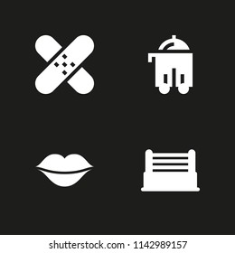 love icon set. patch, kiss and ring vector icon for graphic design and web