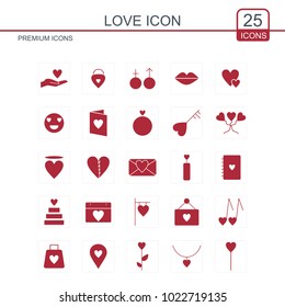 Love Icon set for Valentines