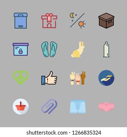 love icon set. vector set about like, condom, box and day icons set.