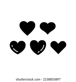 Love Icon Set Vector Symbol Design Illustration