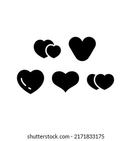 Love Icon Set Vector Symbol Design Illustration