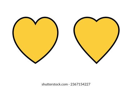 Love icon set for web and mobile app. Heart sign and symbol. Like icon vector.