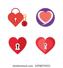 love icon sets vector with white background