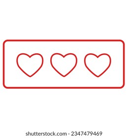 Love icon shape vector element