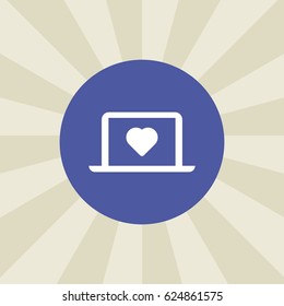 love icon. sign design. background